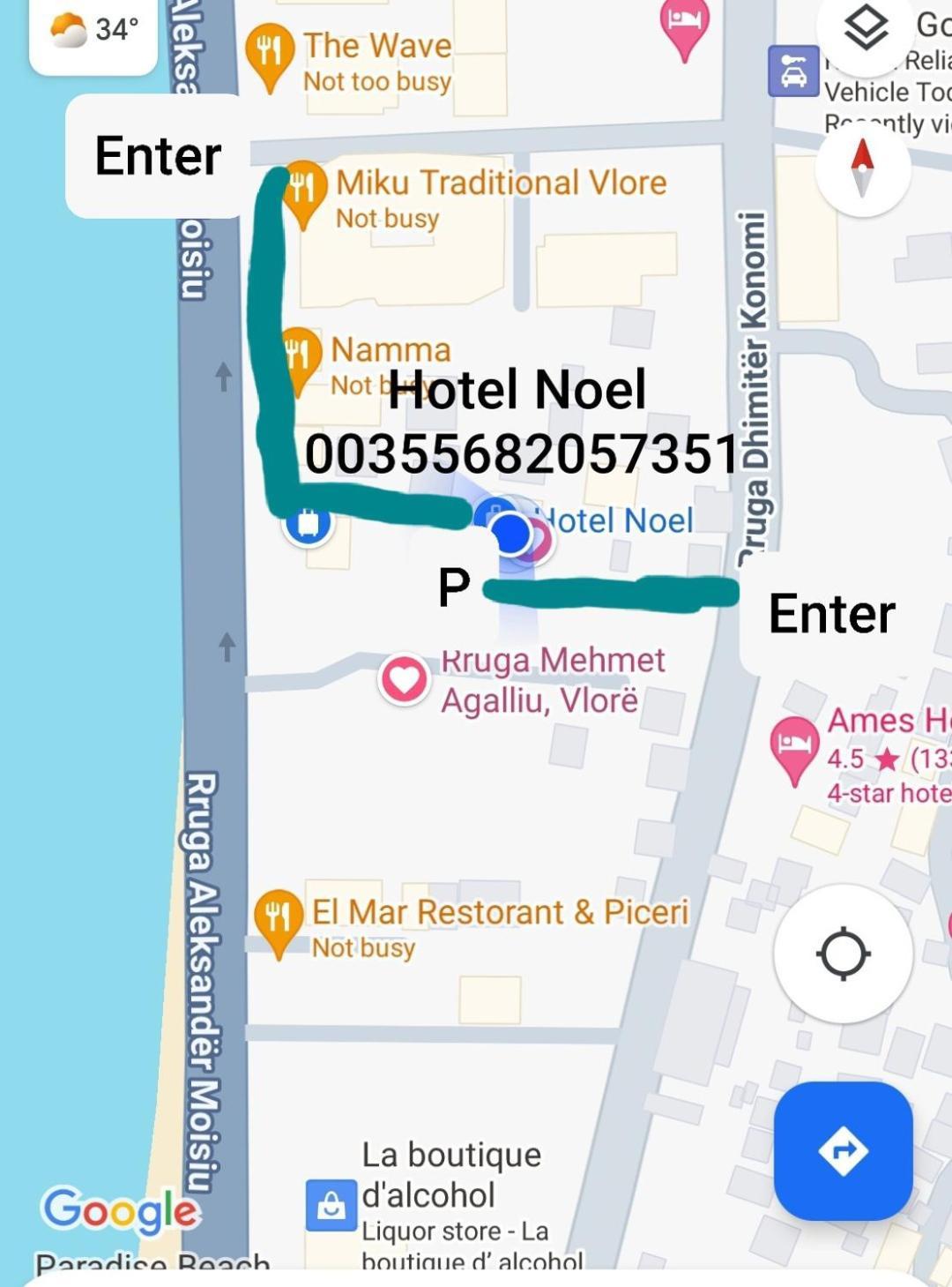 Hotel Noel Vlorë Eksteriør bilde
